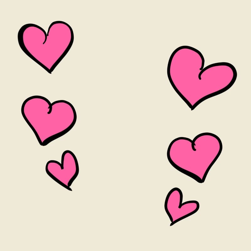 pink hearts pattern