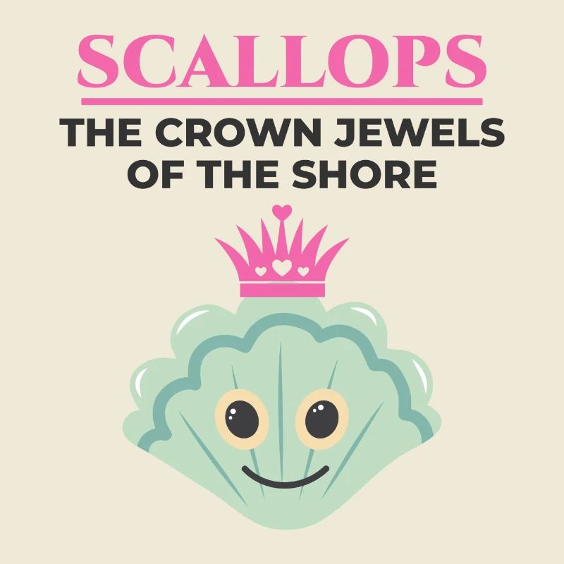 Scallop Seashells Collector Beachcomber Shellfish