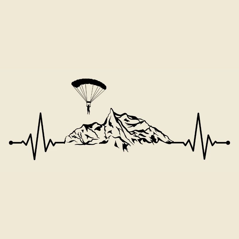 Paragliding Skydiving Mountain Pulse Frequency