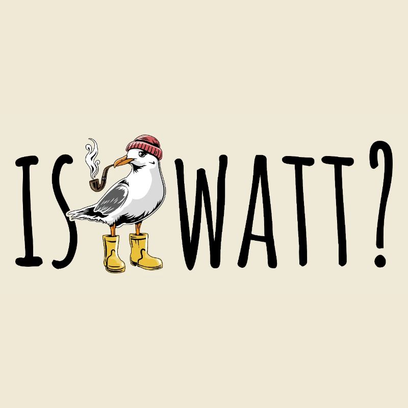 Möwe - Is Watt? - Nordsee - Geschenk