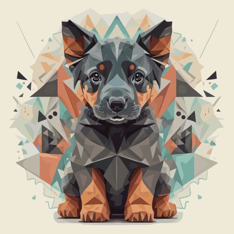 Polygon Shepherd Dog