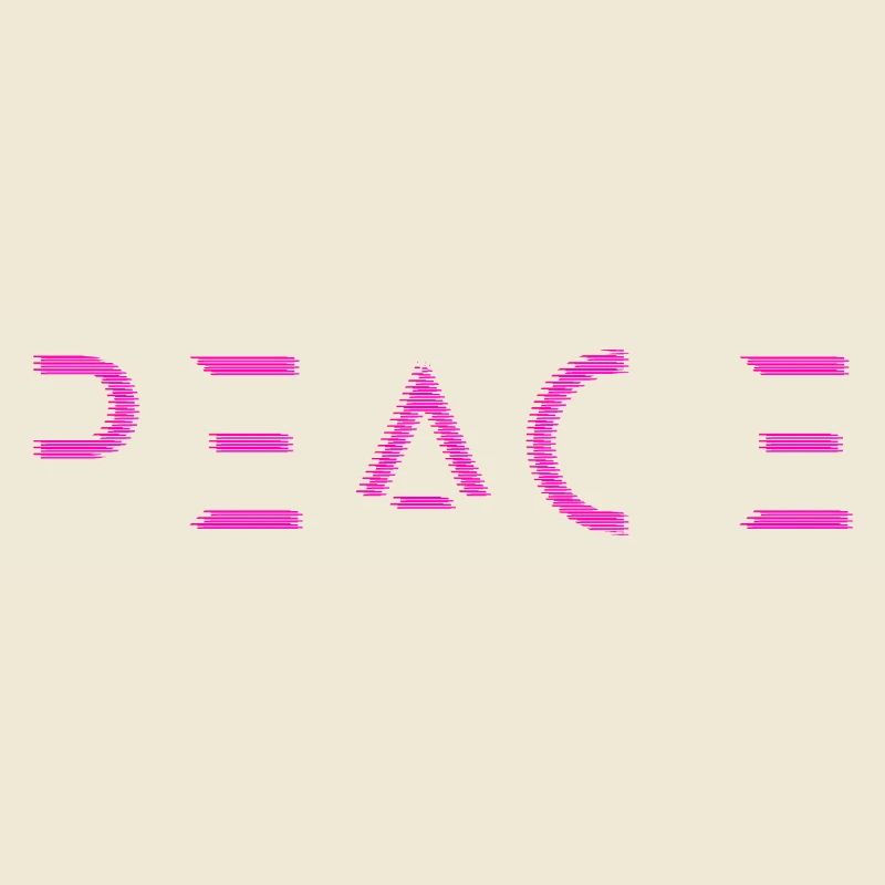 Peace for all - pink