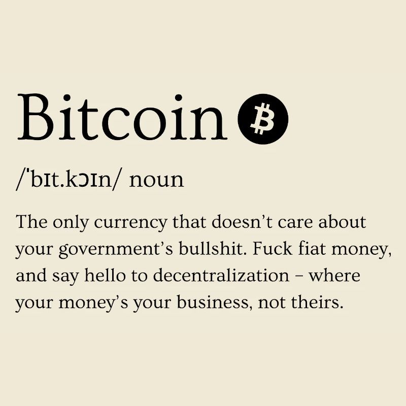 Definition von Bitcoin (Crypto, Kryptowährung)