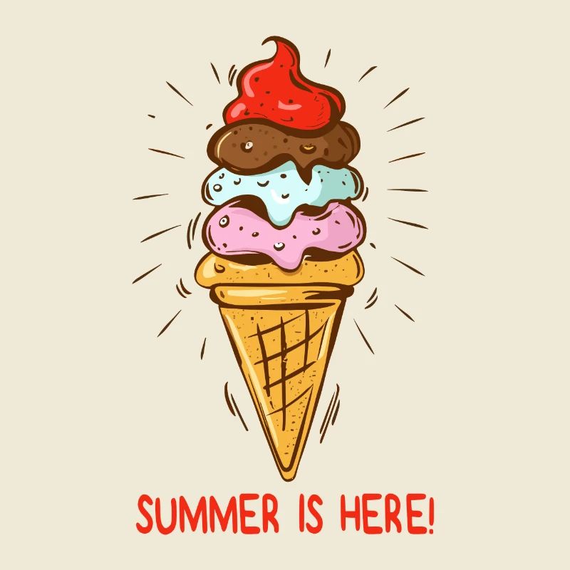 Eis Summer is here Eiscreme Eisdiele Sommerzeit