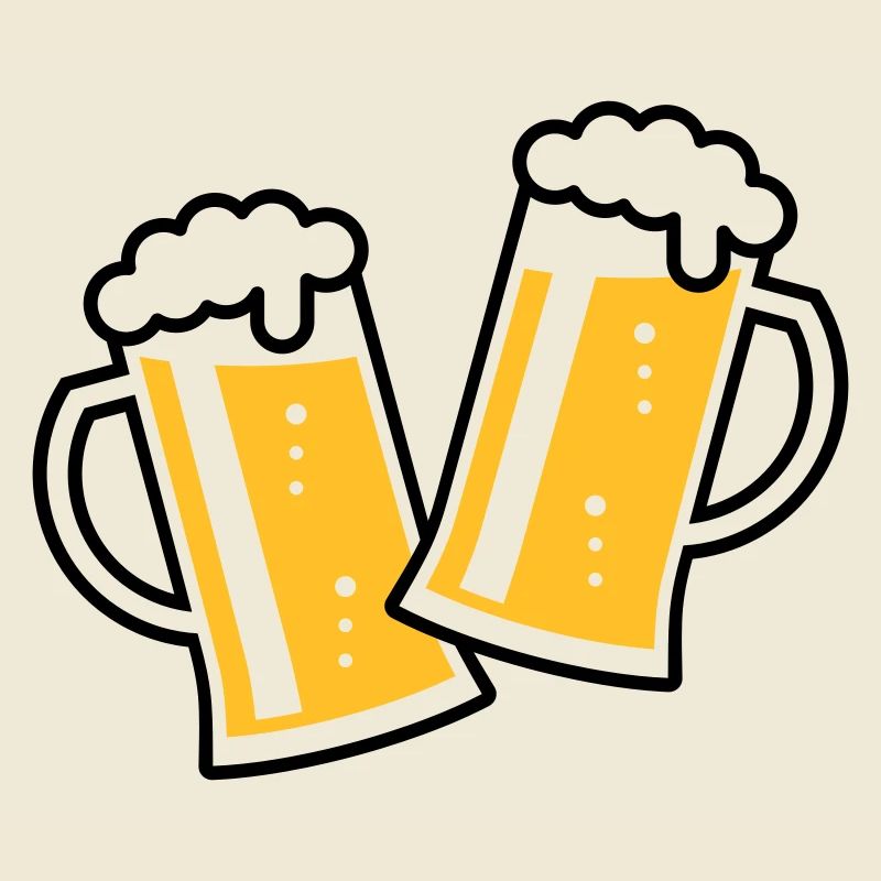 2 Toasting German Beer Steins (Cheers / 2C)