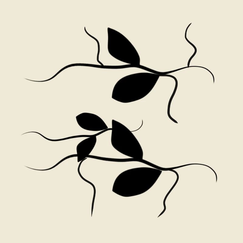 branches plant leaves pattern