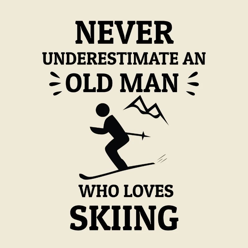 SKIING OLD MAN
