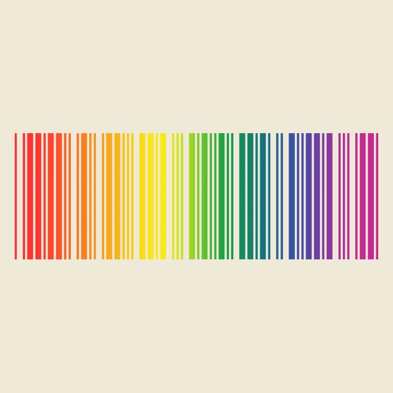 Make Love Barcode Scanbar Regenbogen Geschenk LGBT