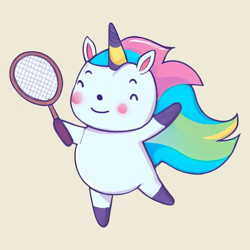 Badminton-Einhorn