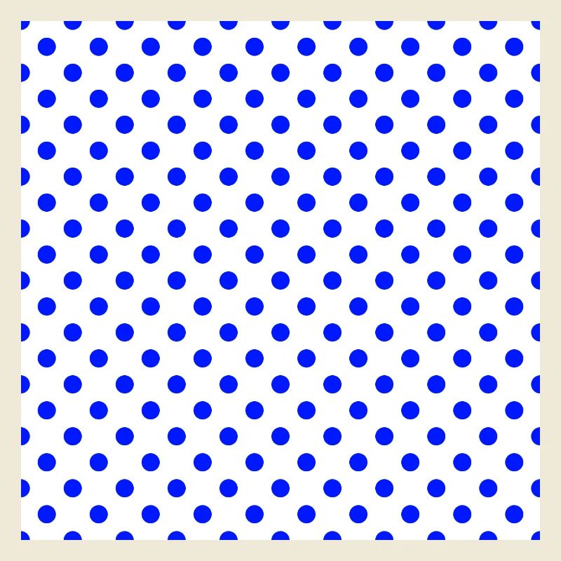 Polka Dot blanc et bleu