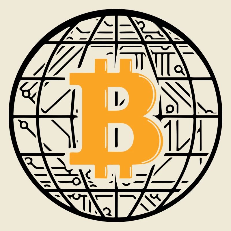 Bitcoin Blockchain Globe