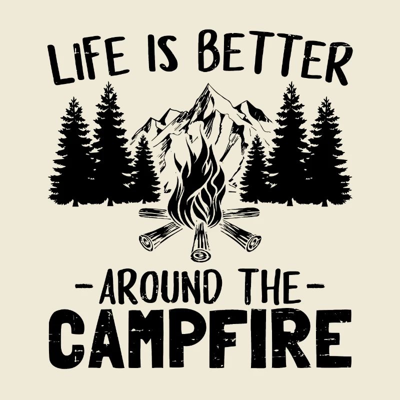 Camping Holidays Camping camper campfire gift