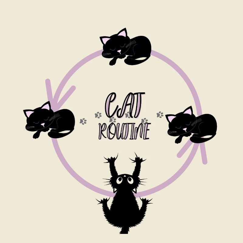 Katzen-Routine