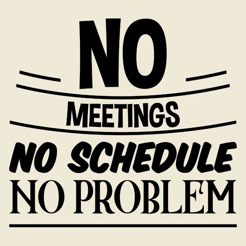 No Meetings No Schedule No Problem 3
