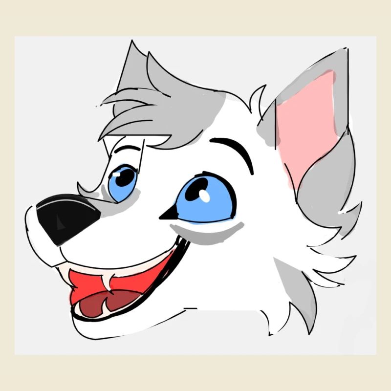 Lächelnder Wolf