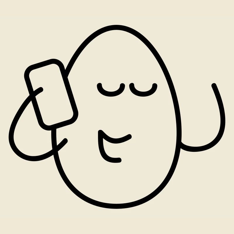 Oeuf avec téléphone-EiPhone