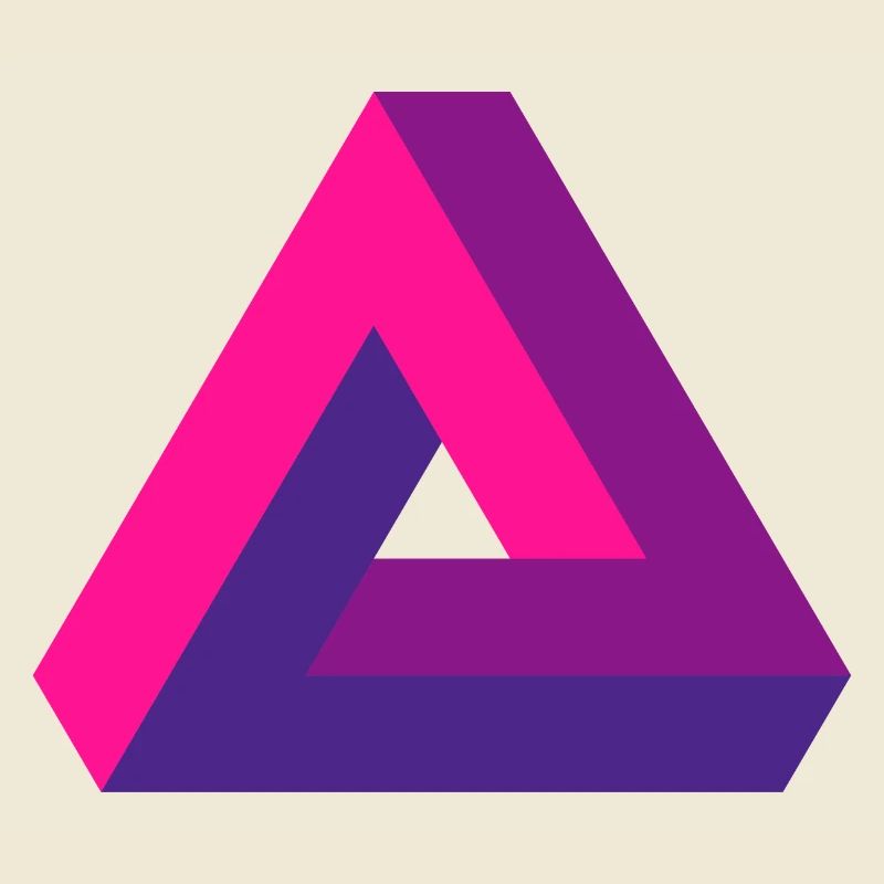 Mind-Bending Perspective: Impossible 3D Triangle