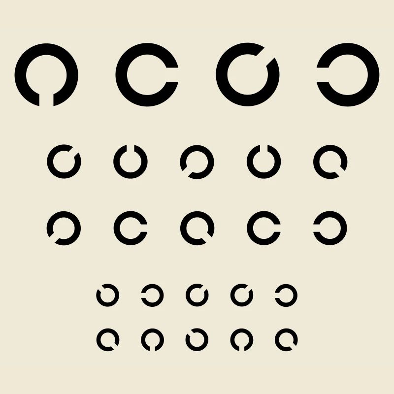 Test oculaire - cercles