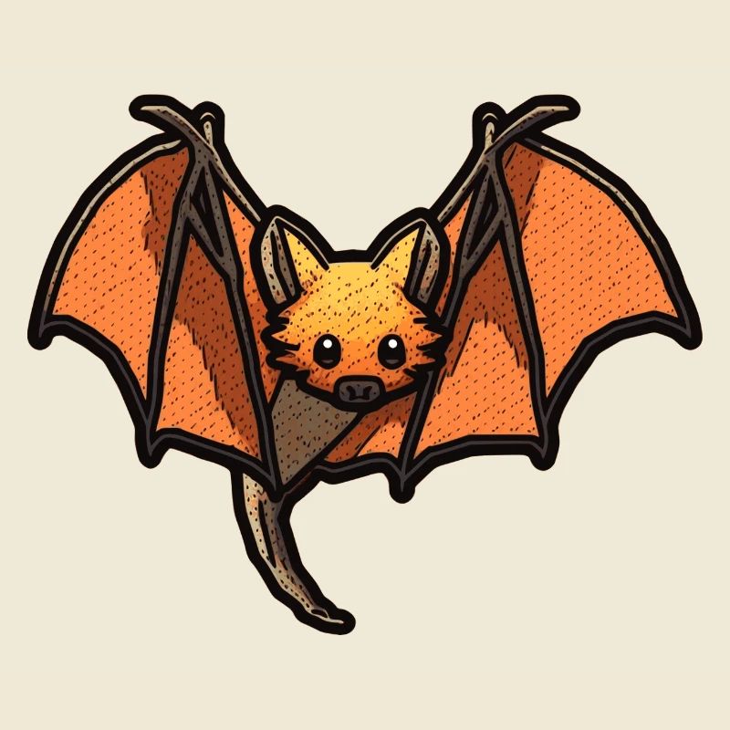 Flying fox or flying fox with wings