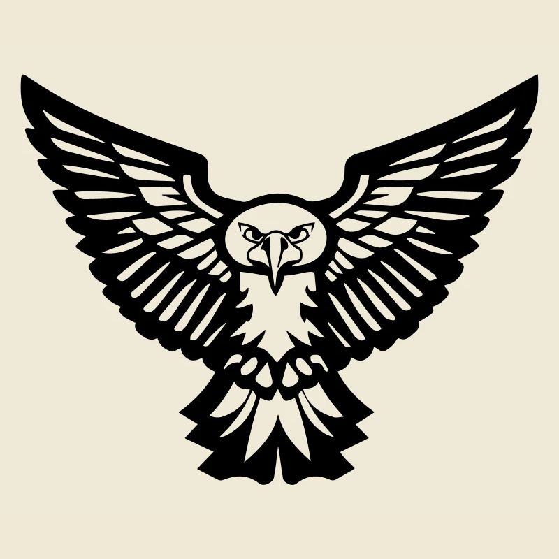 Vogeltyphibou oder fliegender Adler vorne