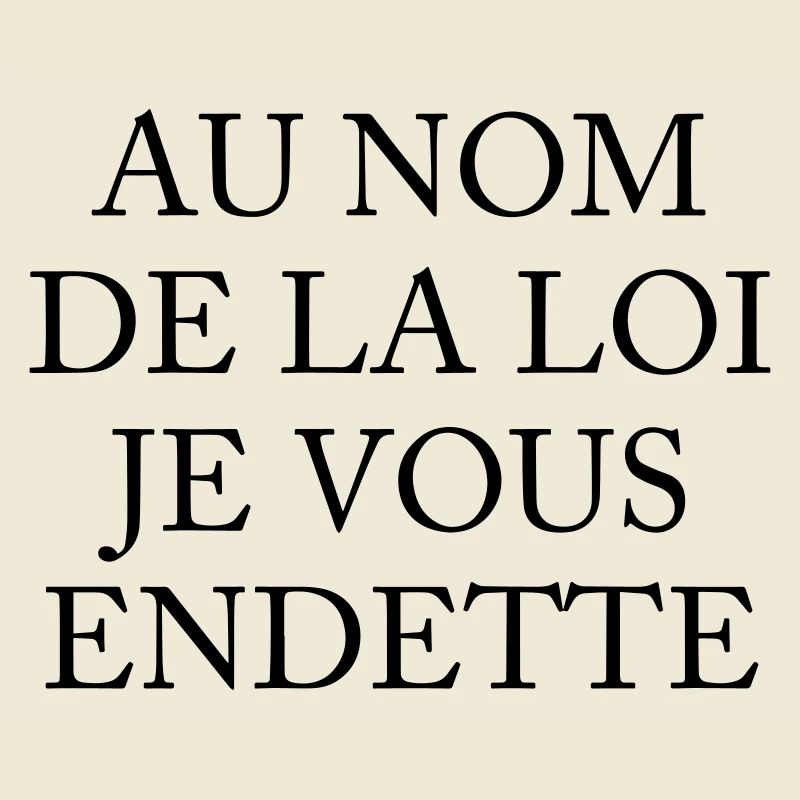 Au Nom De La Loi Je Vous Endette