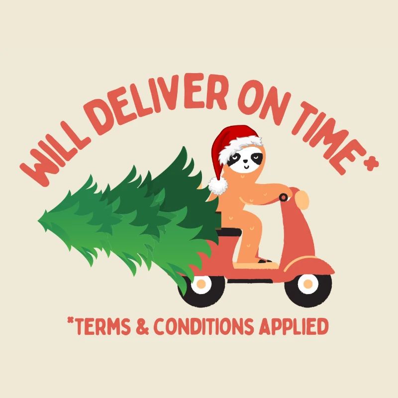 Faultier wird Weihnachtsbaum pünktlich liefern