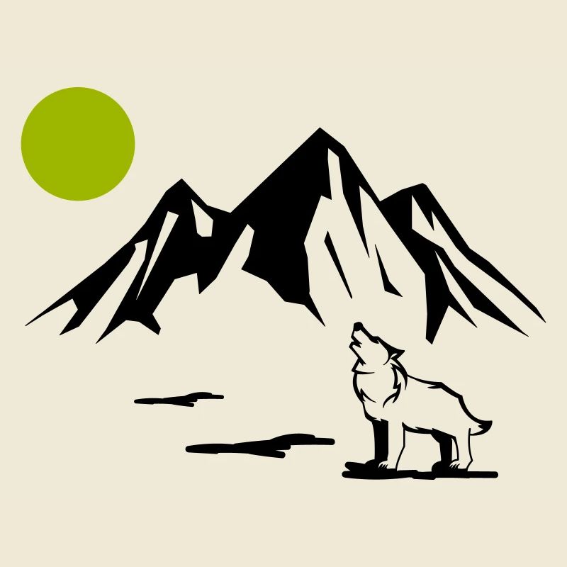 wolf vollmond