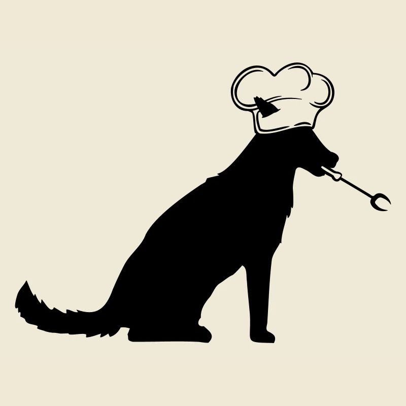 Dog Grill Master Grilling Chef Hat Chef Hunger