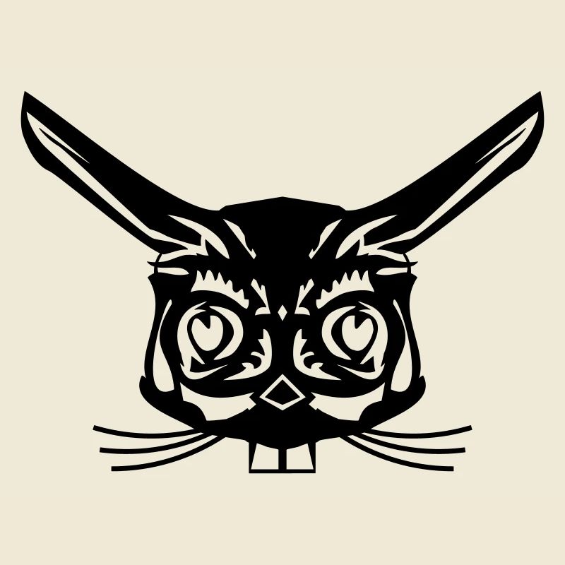 rabbit abstrakt face