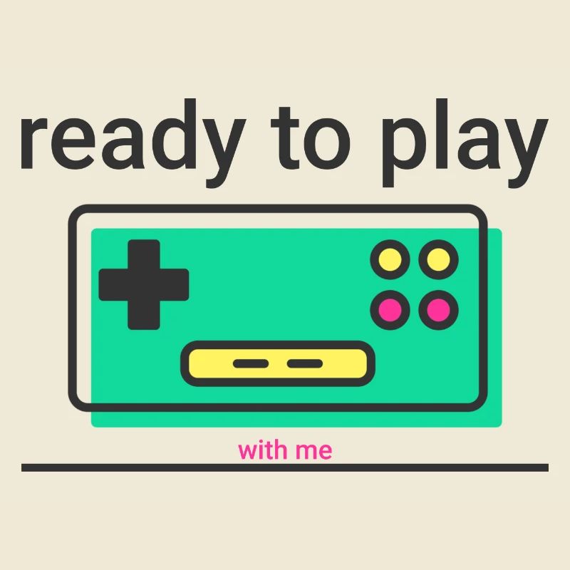 ready to play: retro Game Controller mit Statement