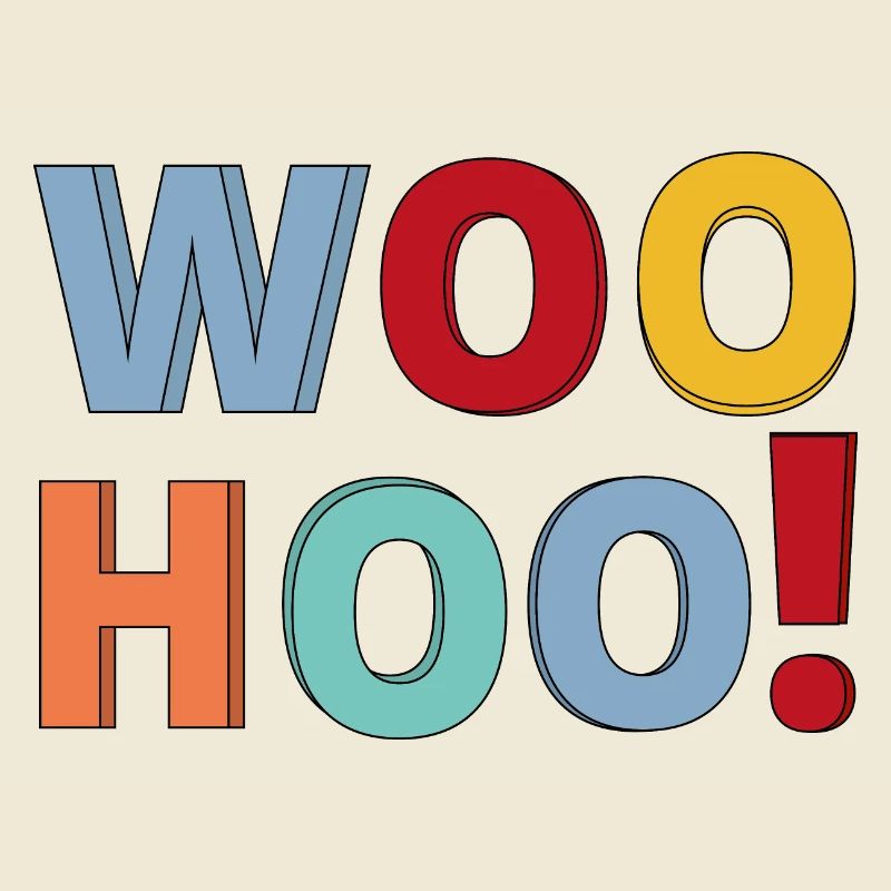 Woohoo Calligraphy text design.