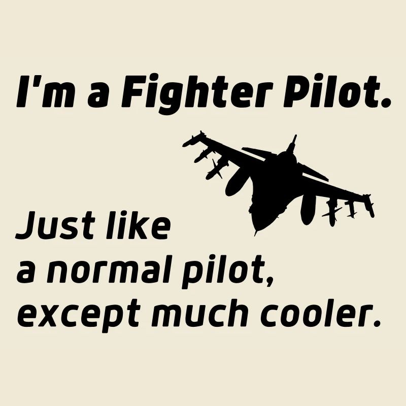 Kampfpilot von Fighter Jet Funny Quote