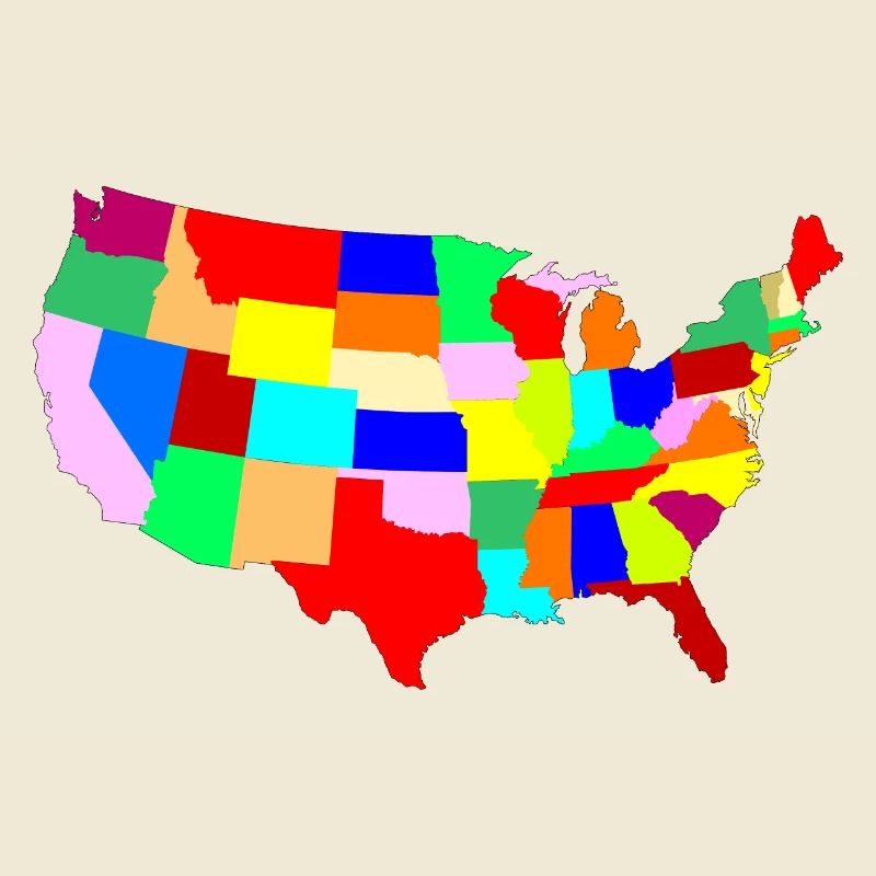 USA Patchwork Map
