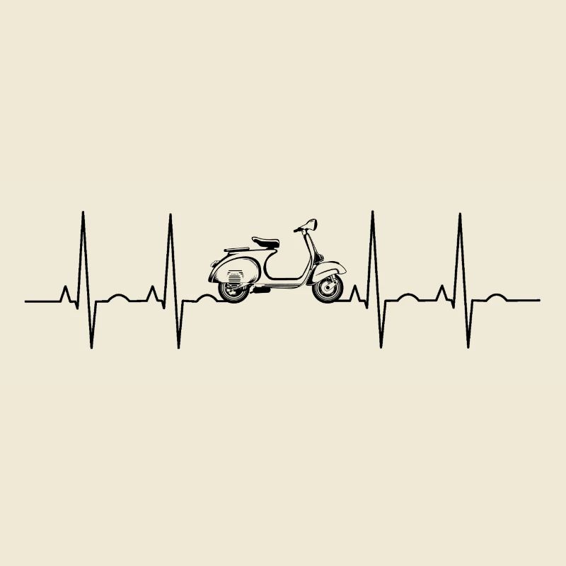 roller ekg Heartbeat classic scooter