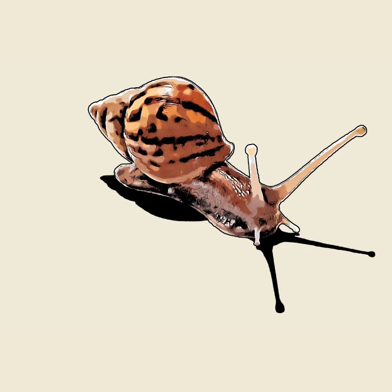 snail with shadow