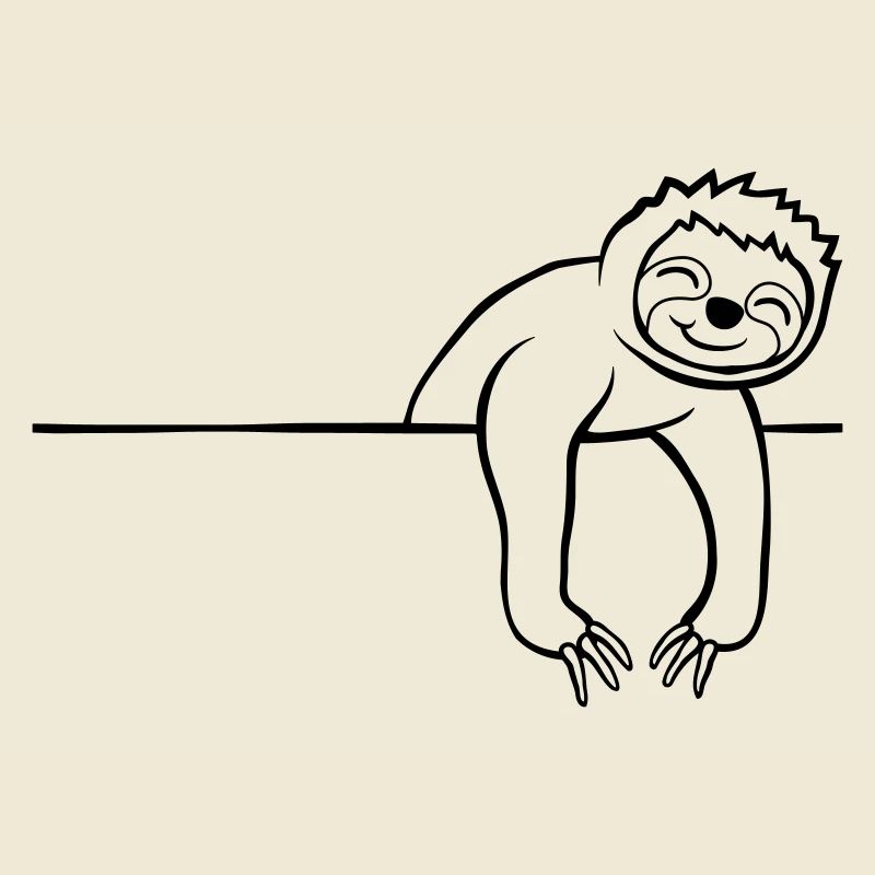Comic Sloth Wall