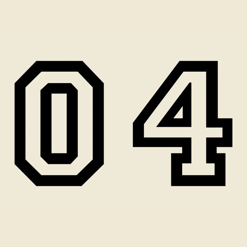 nombre - 04 - zéro quatre
