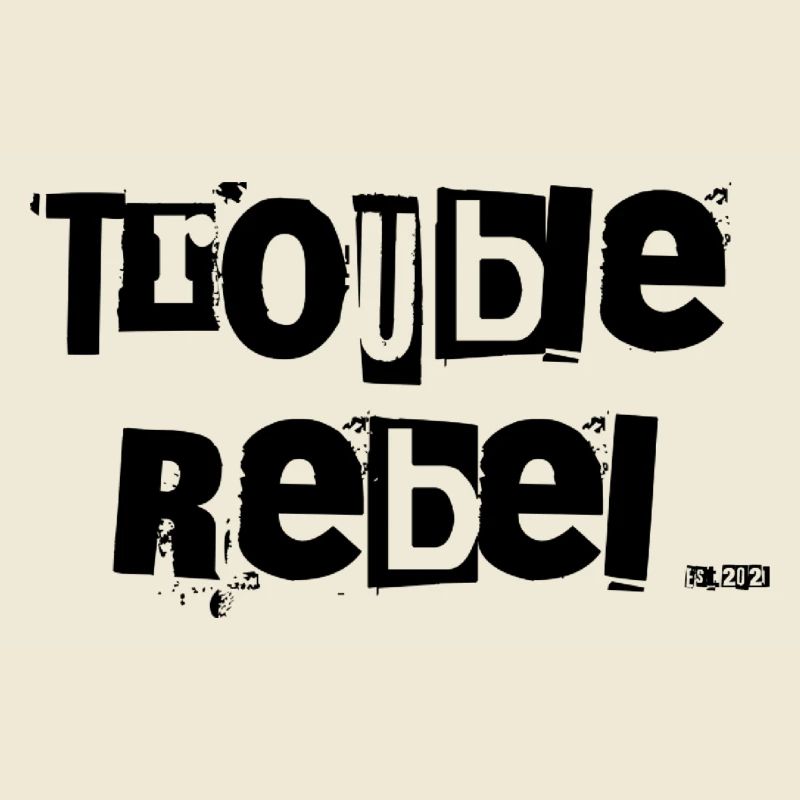Logo rebelle de problème