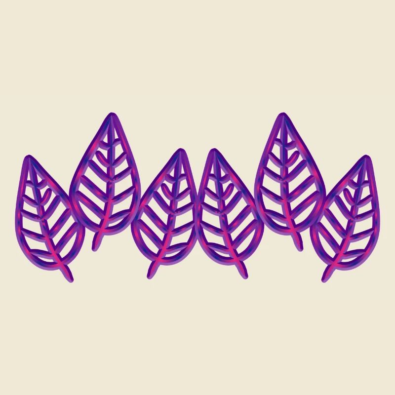 Leaves Pattern Leaf Symbol Natural Purple