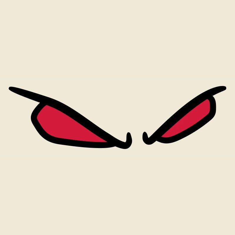 2 evil eye horror halloween red bright comic