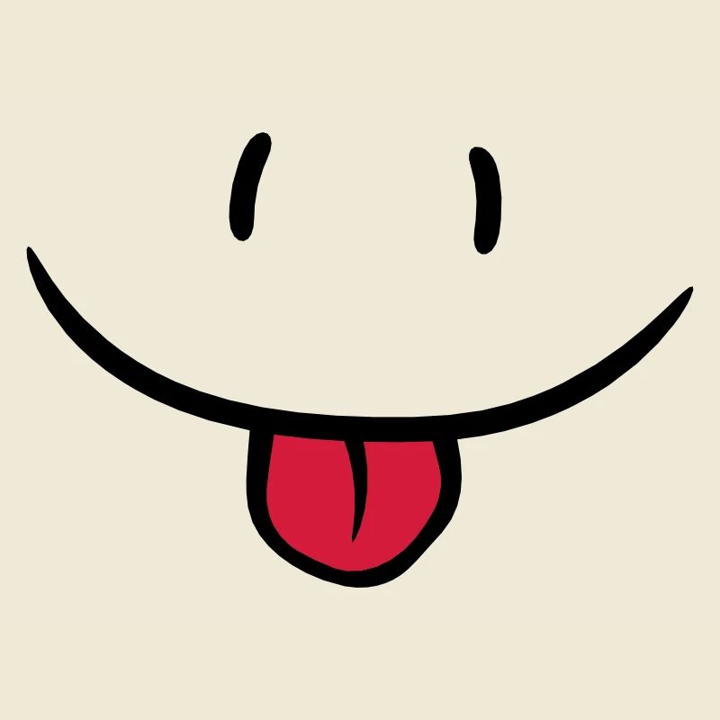 Visage comique effronté