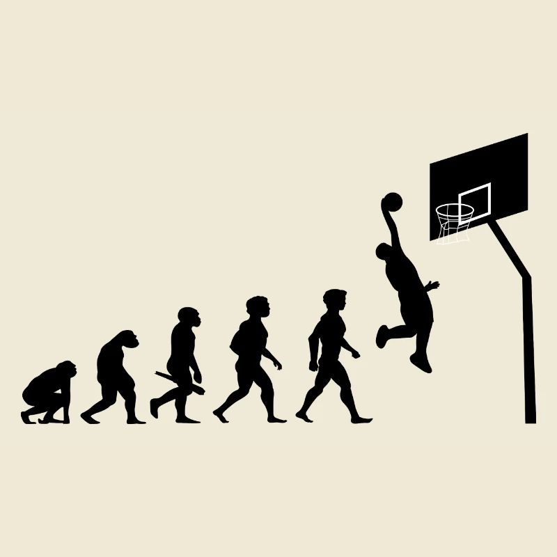 Evolution basketball netball player sport