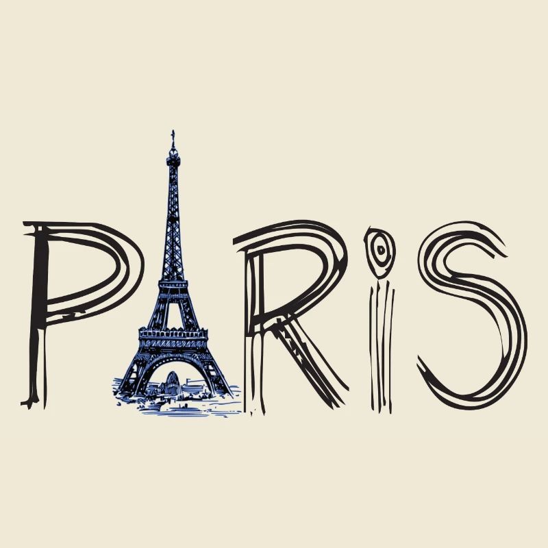 Paris und Eiffelturm