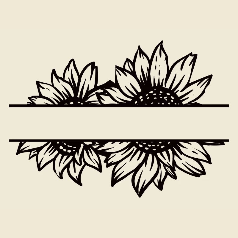 Double sunflower split black