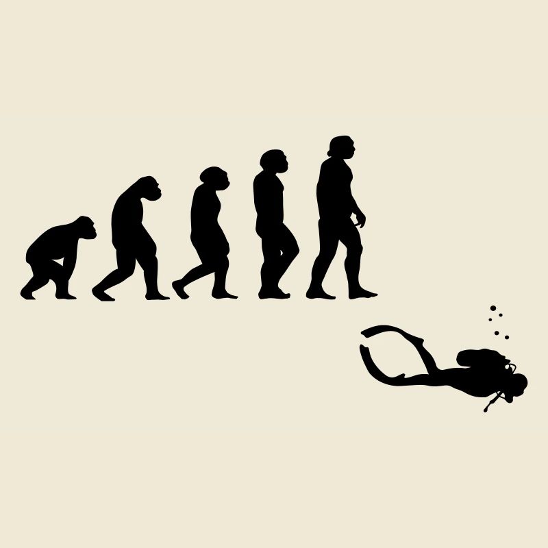 Evolution diving with a device