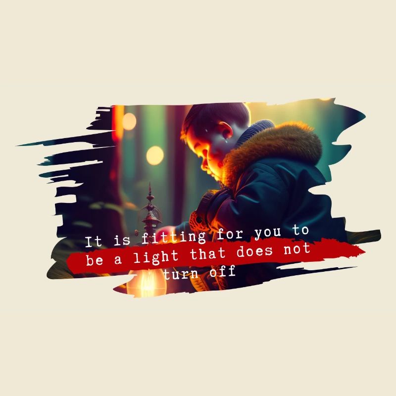 It is fitting for you to be a light that does