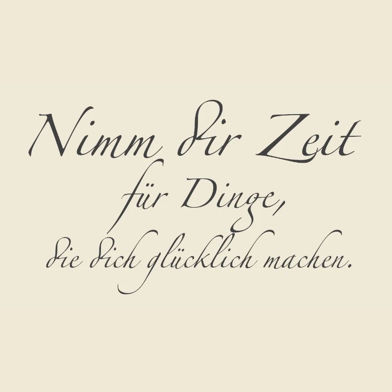 nimm dir Zeit