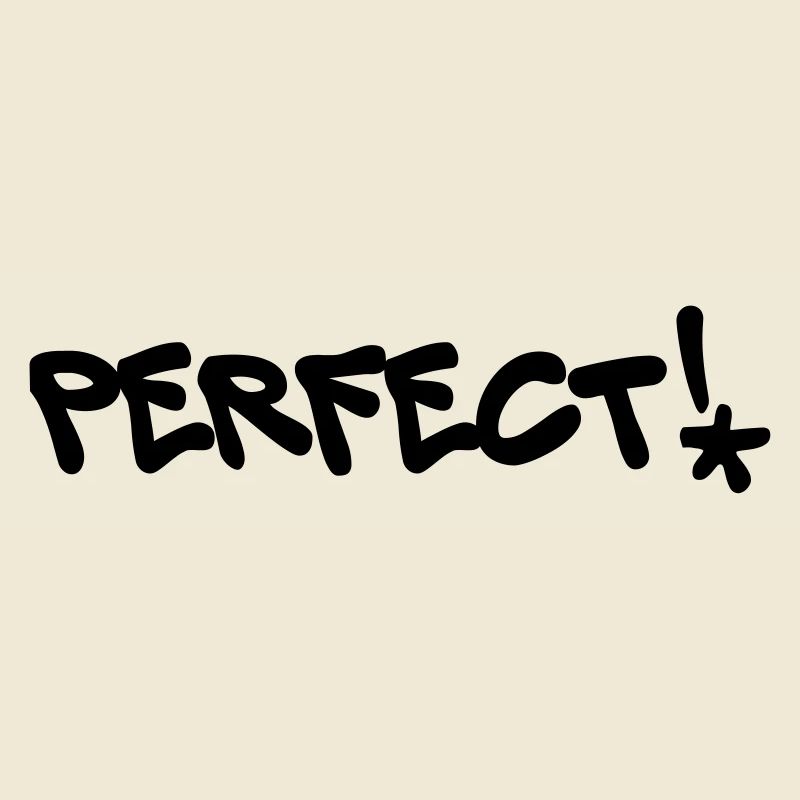 Perfect, Parfait, Graffiti, Couleur modifiable