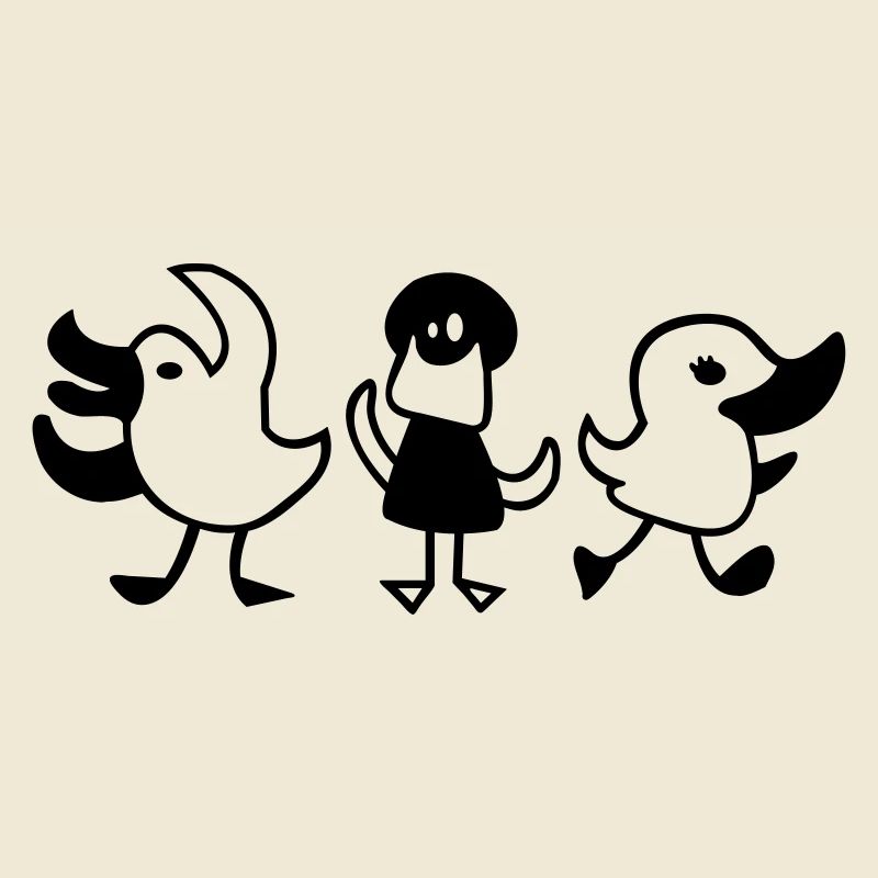 Danse de canard - danse de petits canards - Contraste
