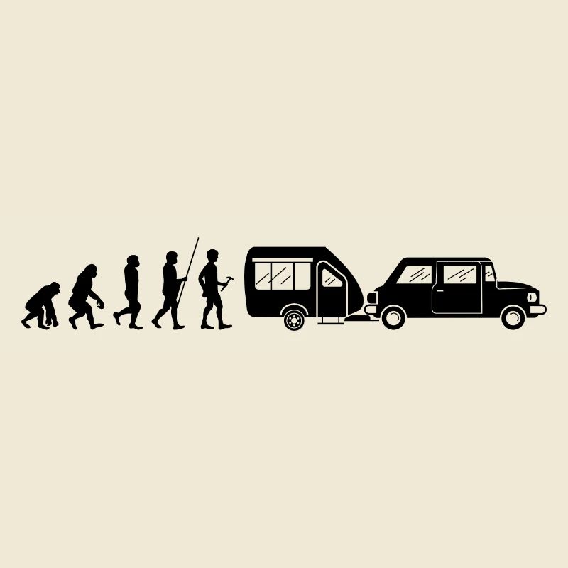 Campen Camping Zelten Evolution Wohnwagen schwarz